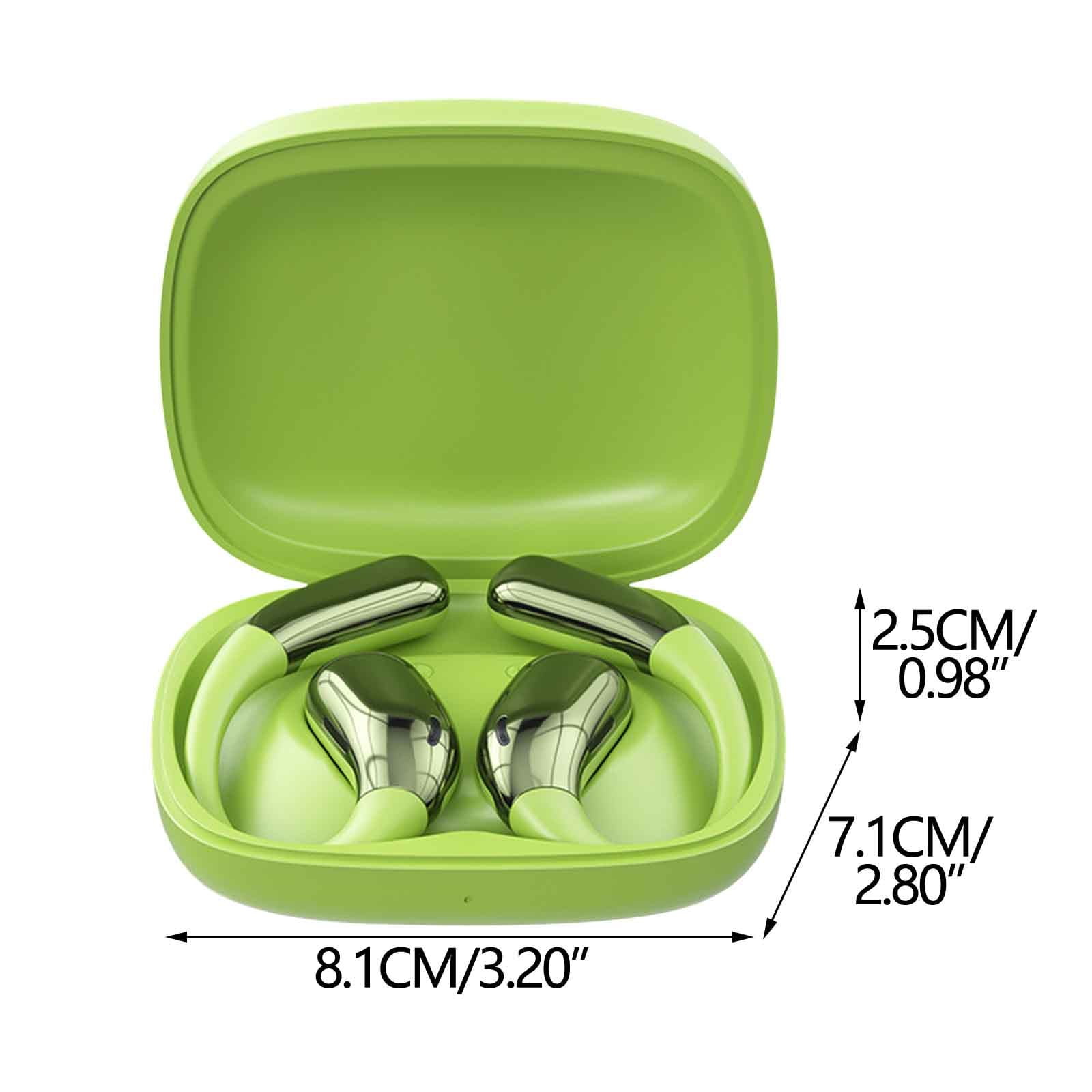 Bone Conduction Headphones, Wireless Bluetooth Open-Ear Sports Headphones with Mic, Type-C Quick Charging Long Battery Life, Upgrade Waterproof Earphones for Running, Cycling, Workout, Gift(Green)