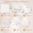 thumbnail image 2 of Organizador de pared Peg Board FZK PegBoard con 4 tableros perforados blancos, 2 of 6