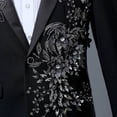 thumbnail image 5 of Elegant Men's Embroidered Tuxedo Set with Intricate Beads Designs 2 Piece Formal Suit Blazer Jacket Pants Wedding Party Fashion, 5 of 8