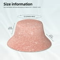 thumbnail image 6 of Bingfone Rose Gold Glitter Bucket Hat For Men Women,Packable Reversible Printed Sun Hats,Fisherman Outdoor Travel Hiking Beach Caps, 6 of 9