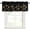 Black, variant on Abstract Gold Florals Kitchen Valances for Windows, Rustic Flowers Gray Minimalist Bathroom Window Valances 42x12 Inch Rod Pocket Window Treatments Valance Curtains for Living Room Bedroom Decor