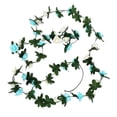 thumbnail image 3 of Artificial Flowers, 2.5 Meter Garland with 45 Rose Blooms and Green Leaves, Decorative Hanging Vine for Indoor and Outdoor Home and Garden Decor （Blue）, 3 of 7
