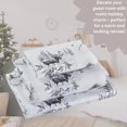 thumbnail image 3 of Rustic Lodge Toile Moose Forest Sketch Print Bed Sheet Set - Ultra Soft 4-Piece Queen Bedding with 2 Pillowcases - Cabin and Woodland Themed Microfiber Sheets for Cozy Lodge and Rustic Home Décor, 3 of 4