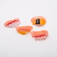 thumbnail image 2 of 10 piezas de colmillos de vampiro falsos feos para Halloween, decoración de Halloween, disfraz temático, fiesta, favores, dentadura de vampiro, 2 of 5
