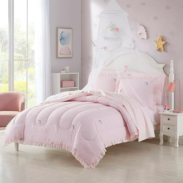 Juego de cama infantil Bed in a Bag for Boys and Girls Toddlers Juego de sábanas estampado y