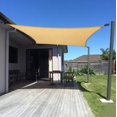 thumbnail image 4 of Toldo de vela de sombra rectangular beige de 10' x 16.5', 95% de bloqueo UV, permeable al agua y al aire, comercial y residencial, 4 of 4