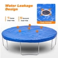 thumbnail image 3 of ExacMe Premium 10 Foot Trampoline Weather Cover with Center Support, Rain Cover with Drain Holes, Waterproof Winter Snow Protection Covers, R10B, 3 of 7