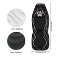 thumbnail image 6 of Uourmeti Black Paw Print Design Front Car Seat Cover Wear Resistant Seat Covers for Cars Soft Long Lasting 1 Pieces Set Compatible with Auto Vehicle, 6 of 6