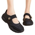 thumbnail image 3 of YOUYEDIAN Orthopedic Shoes for Women Spring Dressy Non Slip Slip on Mesh Arch Support Sneakers Comfortable Closed Toe Work Shoes (Black), 3 of 6
