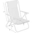 thumbnail image 6 of OEOEOS Portable Adjustable Beach Chair with Cup Holder, 6 of 7