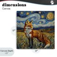 thumbnail image 4 of Stupell Industries Bohemian Swirling Impressionist Fox Canvas Art, 17 x 17, by The Wands Want, 4 of 8
