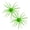 2 Green, variant on 4Pc Dice Bait, Fuzzy Baits for Bass Fishing, Floating TPR Swimbait with Reflective Stars,Tentacle Creature Lure, Sea Urchin Bait Soft Plastic Baits, Wacky/Neko Rig and Finesse, Slow Sinking