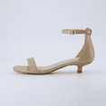 thumbnail image 5 of Cushionaire Solo Women’s Kitten Heel Dress Sandal – One Band Ankle Strap Heel Sandal with Cushioned Footbed & Faux Suede Upper, 5 of 9