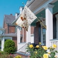 thumbnail image 2 of Hello Fall House Flags For Outdoor, Rustic White Pumpkin Terracotta Mums Dahlia Wood Grain Small Double Side Yard Flags Weather Proof House Decor for Lawn Outside Holiday 28 x 40 Inches, 2 of 8