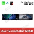 thumbnail image 3 of Aotsr Dual 12.3 inch Screen Car Radio For KIA Cerato 2006-2012 Android GPS Navigation Multimedia Video Player Stereo Receiver Head Unit, 3 of 15