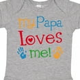 thumbnail image 4 of Inktastic My Papa Loves Me Boys or Girls Baby Bodysuit, 4 of 5