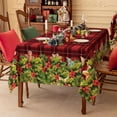 thumbnail image 3 of Softalker Christmas Tablecloth Plaid Tablecloth 60*84 inch Red Buffalo Checkered Table Cloth Rectangular Check Table Cover for Party Decoration, 3 of 7