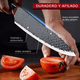 thumbnail image 5 of Cuchillos De Cocina De Acero Inoxidable Y Peladorjuego De 6 pzs Plata/ Marron, 5 of 5