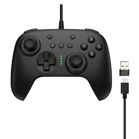 onn Game Controller Compatible with Nintendo Switch 2, Black