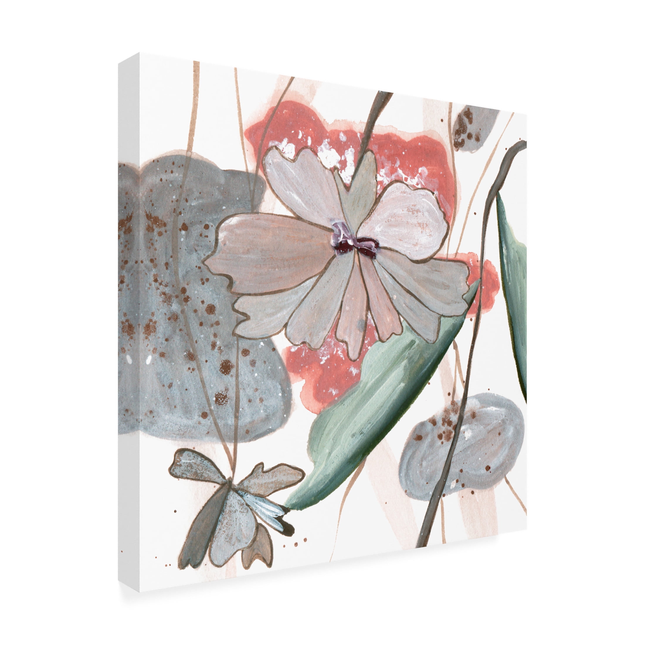 Canvas Wall Art - Melissa Wang 'By the River III' Wall Art for Living Room, Bedroom, or Office Décor by Trademark Fine Art - 18 x 18 Inches