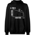 thumbnail image 2 of OXI Hoodie Sweatshirt - Find X Found It Math, Basic Casual Hoodie for Men's and Women Fleece Hoodie Long Sleeve - Black Small, 2 of 3