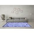 thumbnail image 3 of Ahgly Company Machine Washable Indoor Rectangle Southwestern Blue Country Area Rugs, 8' x 10', 3 of 4