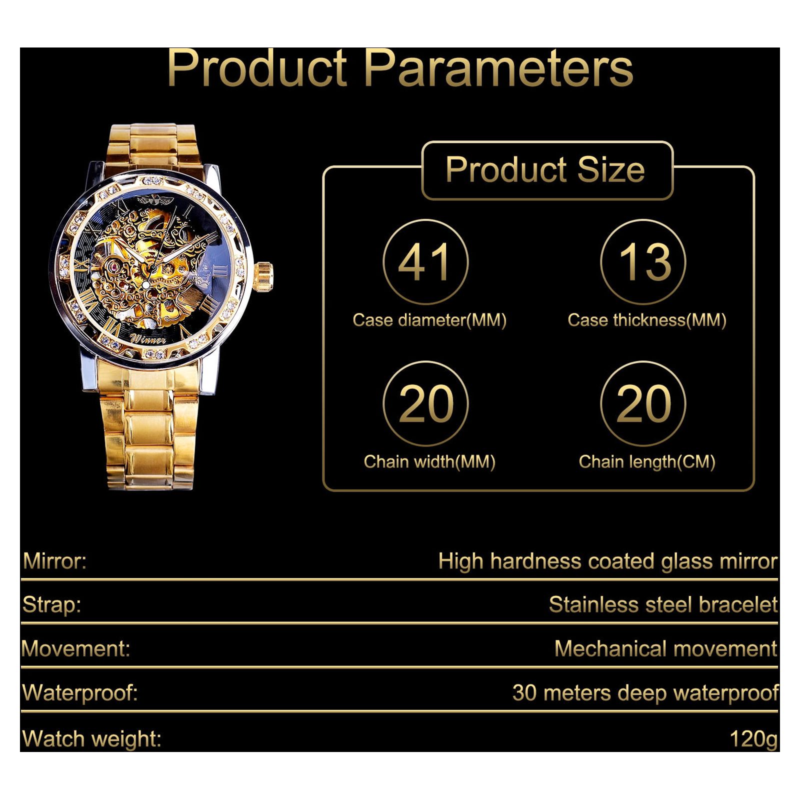 TSV Smart Watch, 1.3" Touch Screen Waterproof Fitness Band Smartwatch Compatible with Android & iOS, Black
