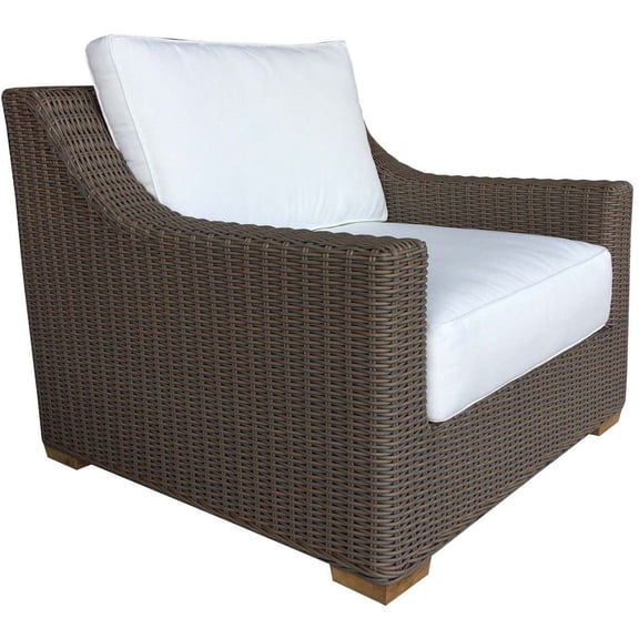 Padmas Plantation OL-NAU01 34 x 37 x 37 in. Nautilus Outdoor Lounge Chair - Kubu Grey