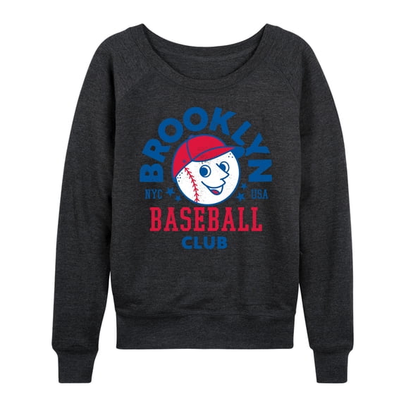 Instant Message - Brooklyn Baseball Club - Women's Lightweight French Terry Long Sleeve Shirt