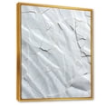 thumbnail image 2 of Designart "Minimalist Fossils in Earthy White Tones" Abstract Framed Wall Art - Modern White Abstract Collages Bedroom Framed Canvas Wall Art, 2 of 6