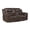 Dark Brown, variant on Lexicon Hazen Microfiber Double Reclining Love Seat with Center Console in Black