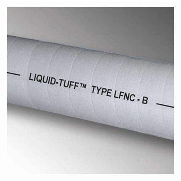 Liquid-Tight Corrugated Conduit, 3/8 in Trade Size, 50 ft, 2 in Bend, PVC, Gray