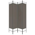 thumbnail image 4 of vidaXL 4-Panel Room Divider Black 63"x78.7" Fabric, 4 of 211