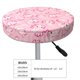 thumbnail image 4 of Balery happy baby axolotls Fundas de asiento para taburete de bar redondo de tela de terciopelo ajustables que protegen de arañazos y manchas para sillas de 14 a 17 pulgadas.-13 inch, 4 of 7