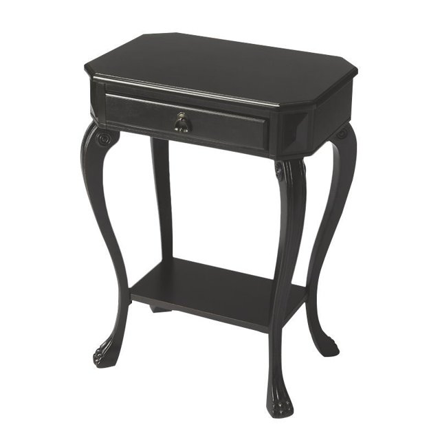 Channing Table Console en Finition Réglisse Noire Vieillie