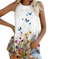 thumbnail image 1 of Mikilon Débardeurs d'Été pour Femmes Sans Manches Imprimé Col Rond T-Shirt, 1 of 9