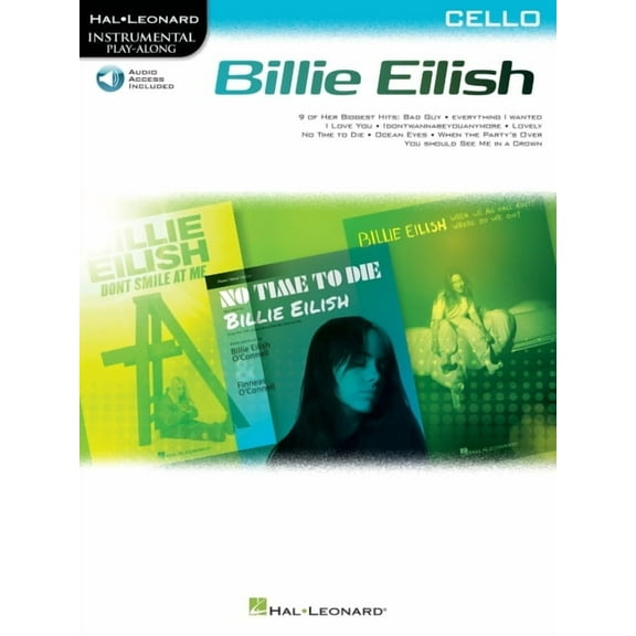 Billie Eilish Instrumental Play-Along Book/Online Audio for Cello, (Paperback)