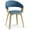 Light Blue, variant on Simpli Home Lowell Bentwood Dining Chair with Light Wood in Blue Linen Look Fabric