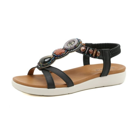 

TAIAOJING Women s Sandals Sandals Shoes Wedges Buckle Strap Sandals Summer Shoes For Zapato
