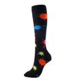 thumbnail image 2 of Black Stockings Compression Socks Compression Socks Elastic Socks Sports Socks Yoga Socks, 2 of 4