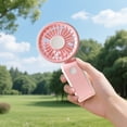 thumbnail image 7 of Lenkho Portable Rechargeable Handheld Fan, Lightweight USB-Powered Mini Fan with 3 Speed Control, Quiet Operation, Perfect for Daily Use, Travel, Camping, Office & Outdoor, 7 of 7