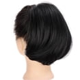 thumbnail image 2 of Ponytail Natural Black Chignon Updo Ponytail Hair Extension Straight Elastic Band Hair Bun Ponytail Extension Synthetic Short Straight Drawstring, 2 of 6