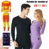 Electric Heated Underwear APP Temperature Control Thermal Heating Shirt Pants Washable Thermal Base Layer Set for Men Women
