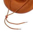 thumbnail image 6 of Jxzom Women Men Cowboy Hat Classic Roll Up Brim Fedora Cowgirl Hat Western Cowboy Hat Stage Performance Hat, 6 of 7
