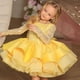 thumbnail image 3 of Vestido de novia para niñas europeas y americanas con lentejuelas, actuación de presentadora, cumpleaños, falda corta para niña de las flores, 3 of 6