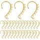 thumbnail image 1 of 1 caja de 30 piezas de accesorios para puños de oreja, puños de aretes dorados, sin dolor, sin perforaciones, con clip, para envolver las orejas., 1 of 9
