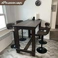 Counter Height Swivel Stools Set of 2 Adjustable Barstools with Back