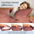 thumbnail image 3 of Luxclub Twin Cooling Sheets Set, Soft Microfiber Bed Sheet with Deep Pockets and Wrinkle Resistant Fabric, Salmon Pink, 4 Piece, 3 of 8