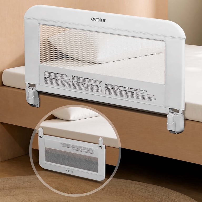 Evolur Snooze Shield Swing-Down Bed Rail, 33 inches photo 2