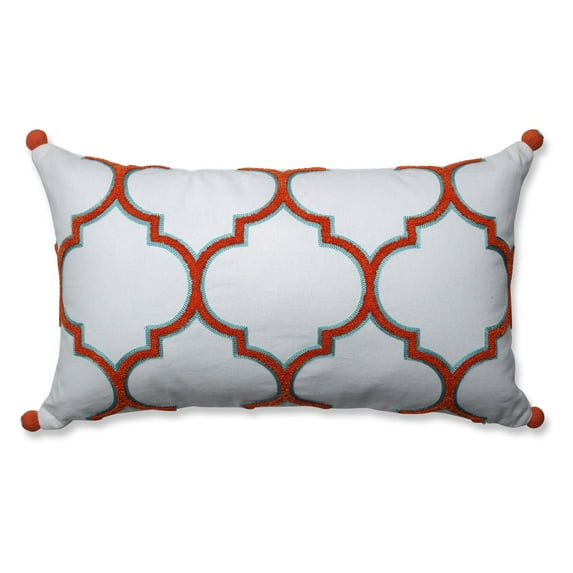 Piper Citrus White Rectangular Throw Pillow